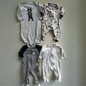 Organic Cotton Yoga Sprout Gerber Baby Boy Pajama Set of 4